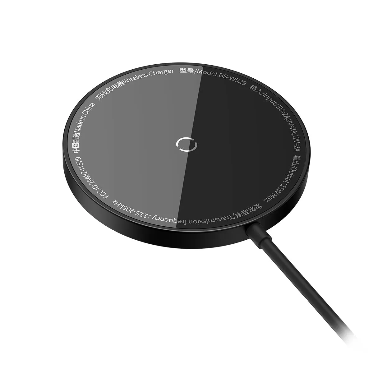 Baseus Simple Mini3 chargeur sans fil magnétique 15 W noir