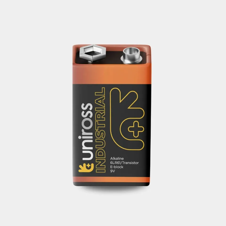 Uniross Industrial Pro Alkaline 6LR61 pile alcaline 9 V