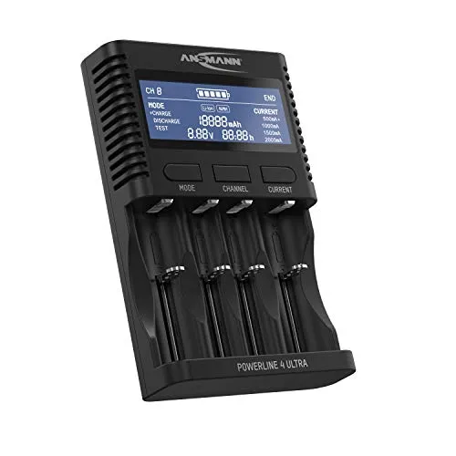 ANSMANN Powerline 4 Ultra chargeur piles 4 accus testeur