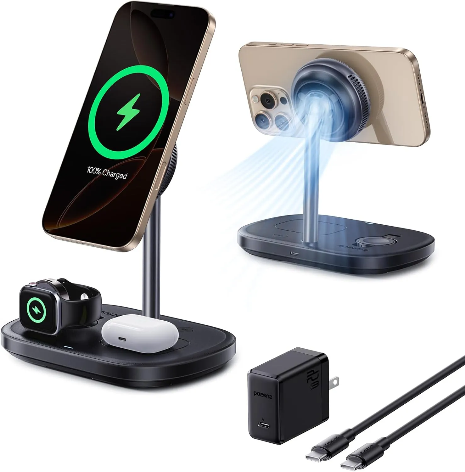 Baseus EnerFill FS41 support de charge sans fil 3-en-1