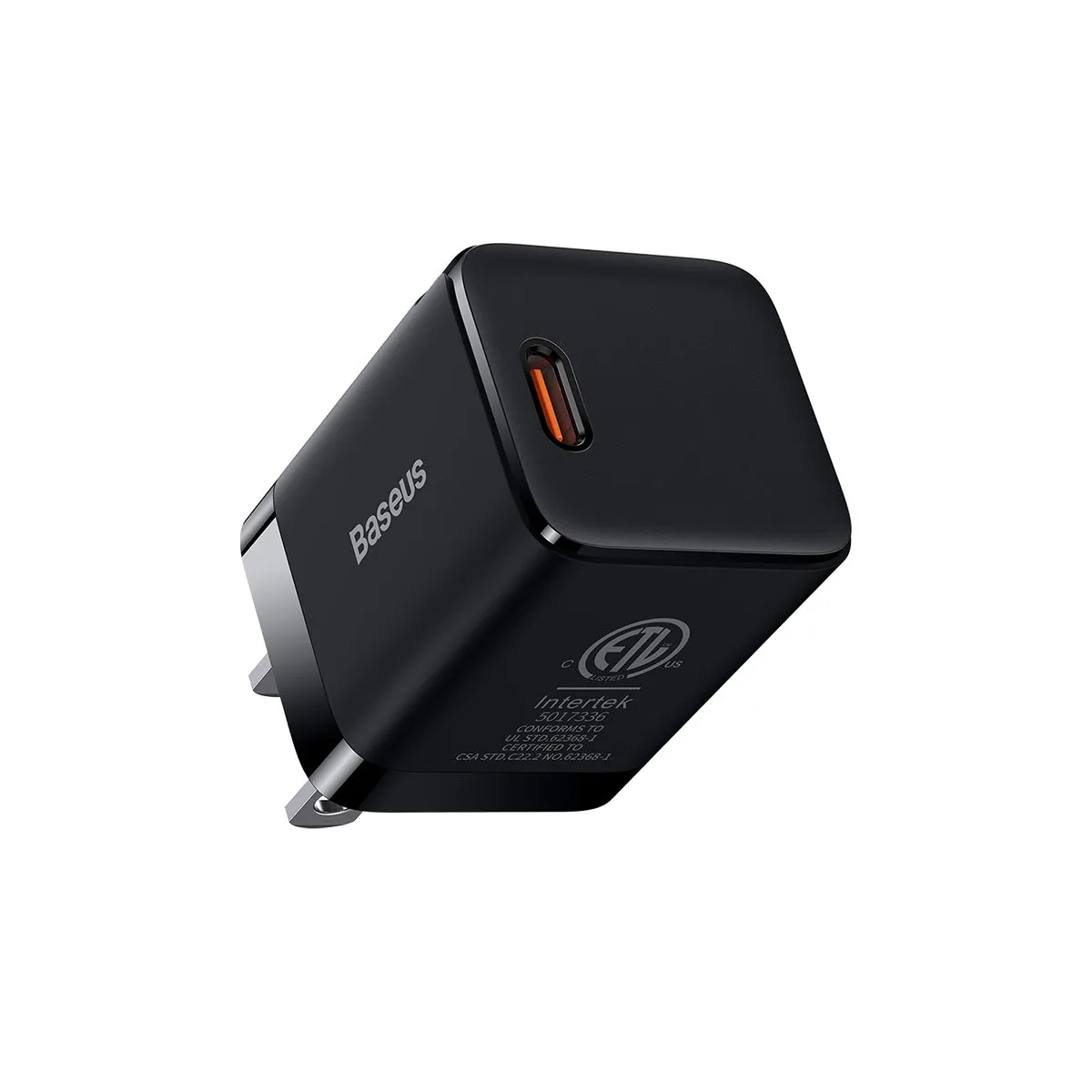 Baseus GaN3 chargeur USB-C 30 W noir pliable