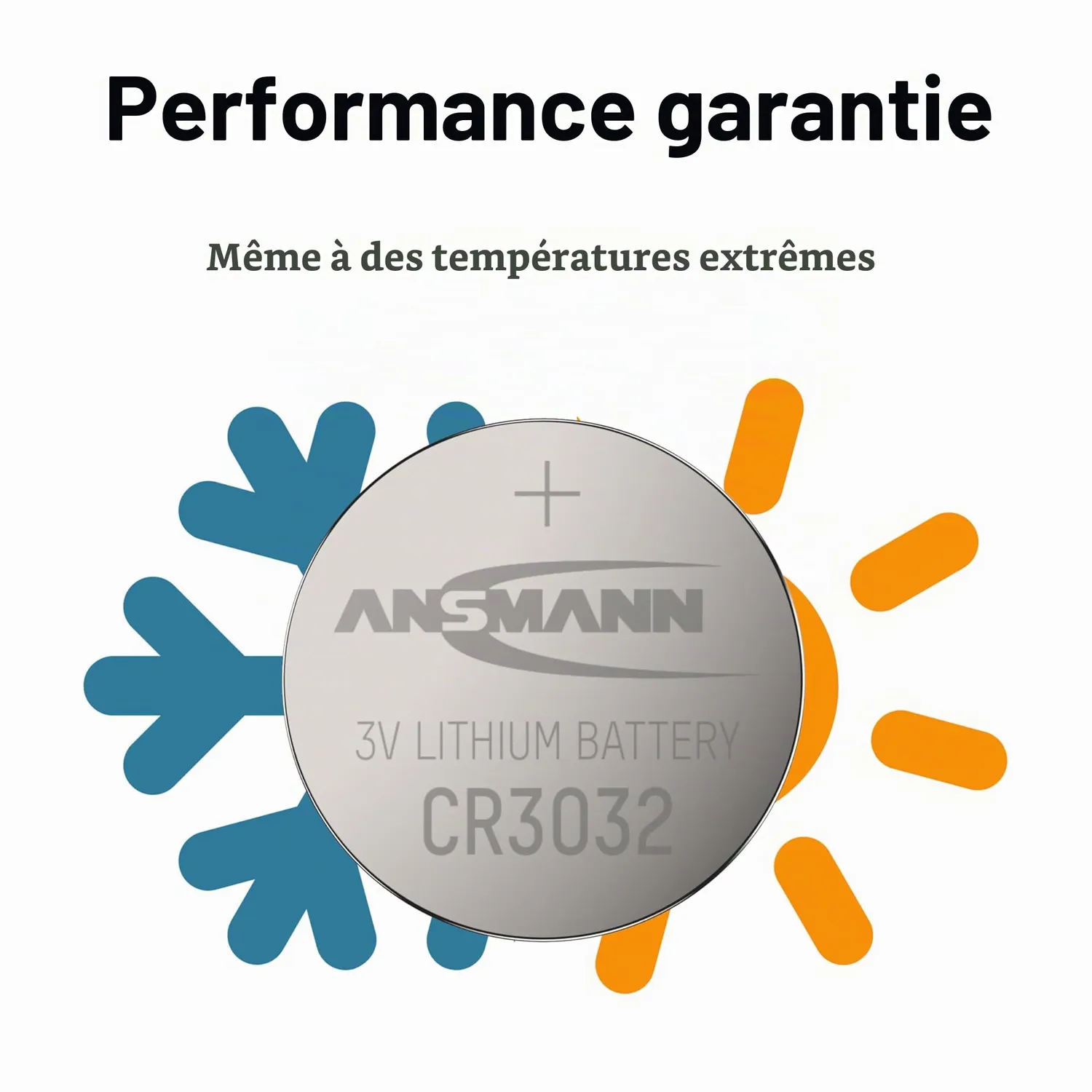 ANSMANN CR3032 pile bouton lithium 3 V 550 mAh lot de 1