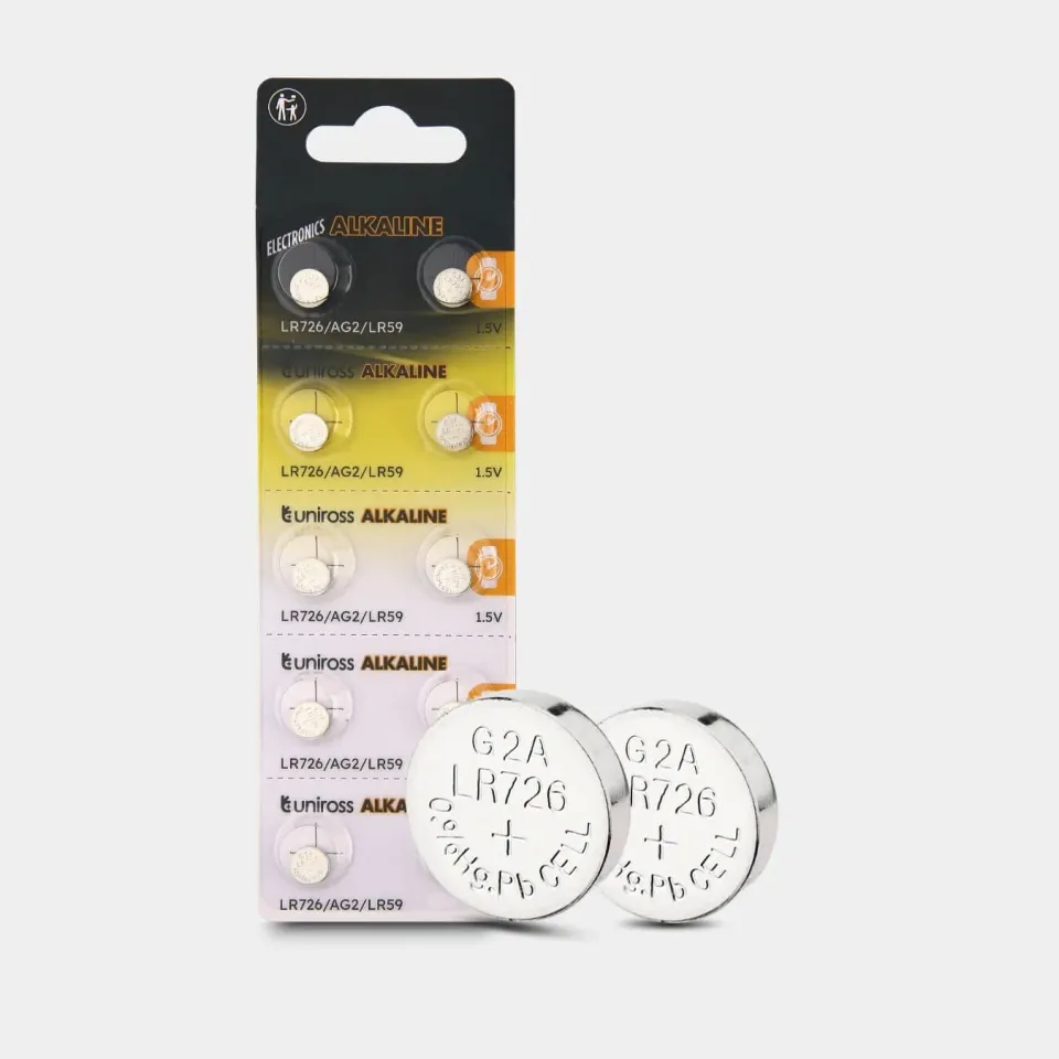Uniross AG02 pile bouton alcaline blister 10 montres