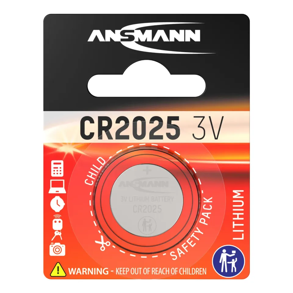 ANSMANN CR 2025 pile bouton lithium 3 V 1 pièce