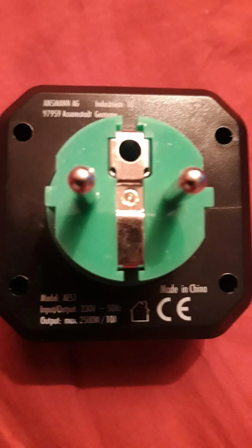 ANSMANN AES1 prise programmable compte à rebours noire