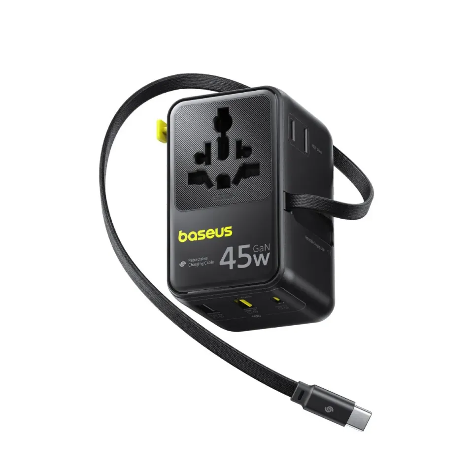 Baseus PicoGo AG11 adaptateur voyage 45W 6-en-1
