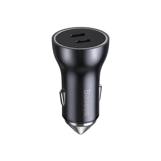 Baseus Chargeur Voiture Double USB-C 60W LED PD