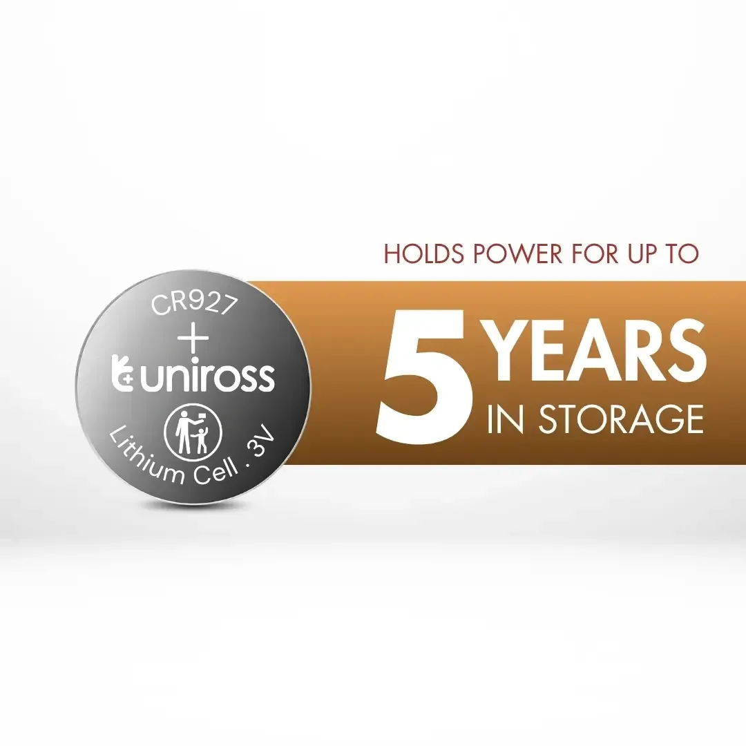 Uniross CR927 pile bouton lithium 3V 9,5 mm