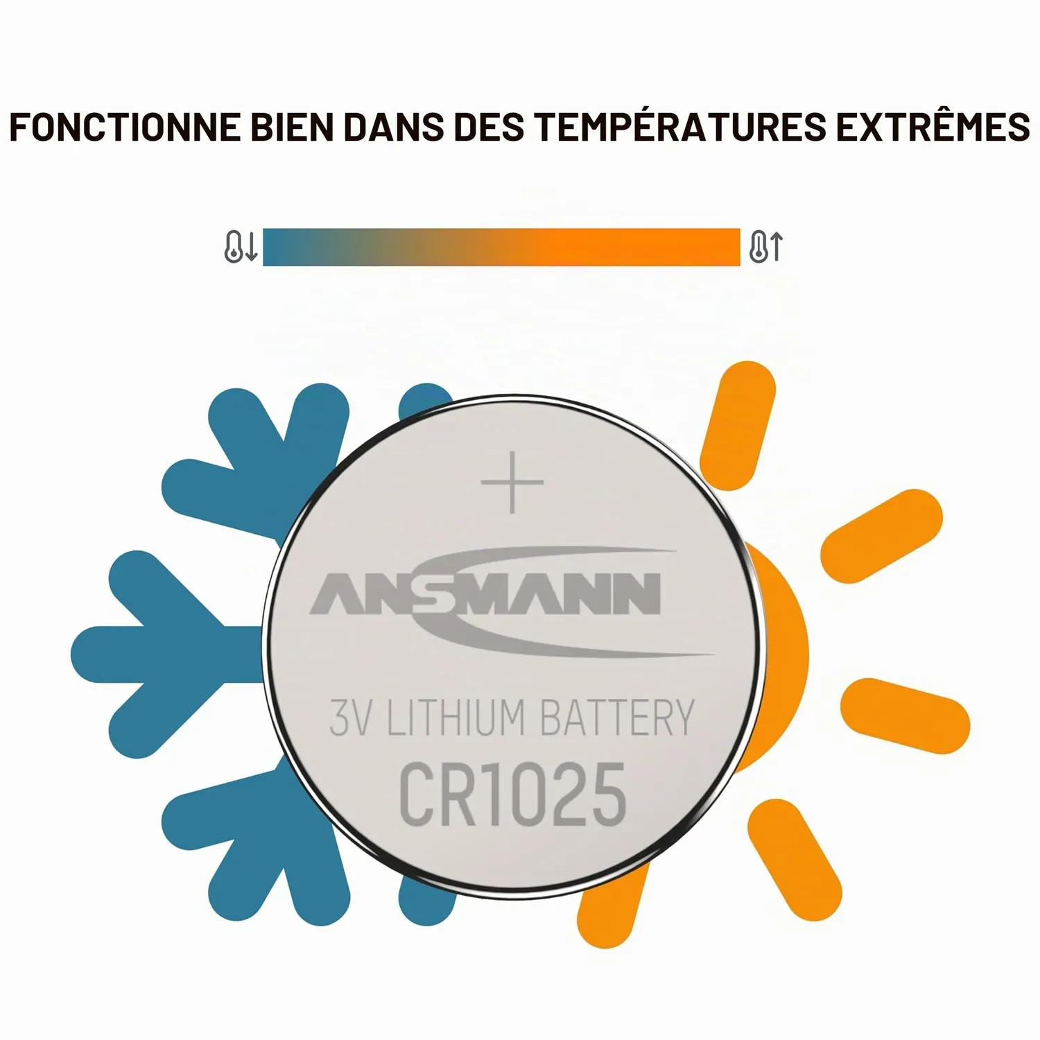 ANSMANN CR1025 pile bouton lithium 3 V 30 mAh