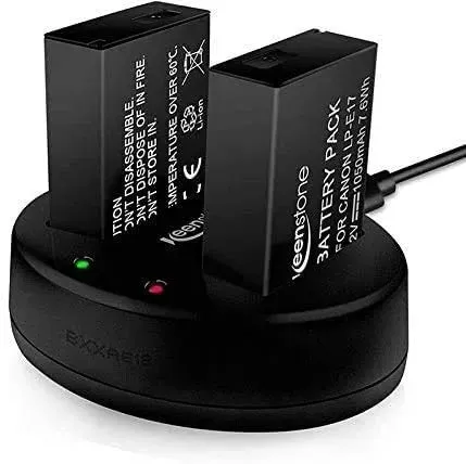 Keenstone LP-E10 Batterie 1600mAh + Chargeur USB 2 Ports