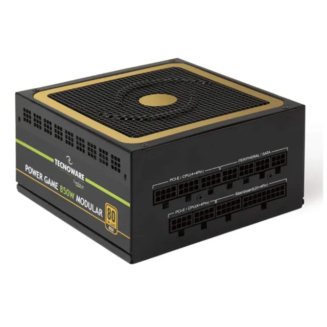 Tecnoware 850W alimentation modulaire PC Gaming Gold