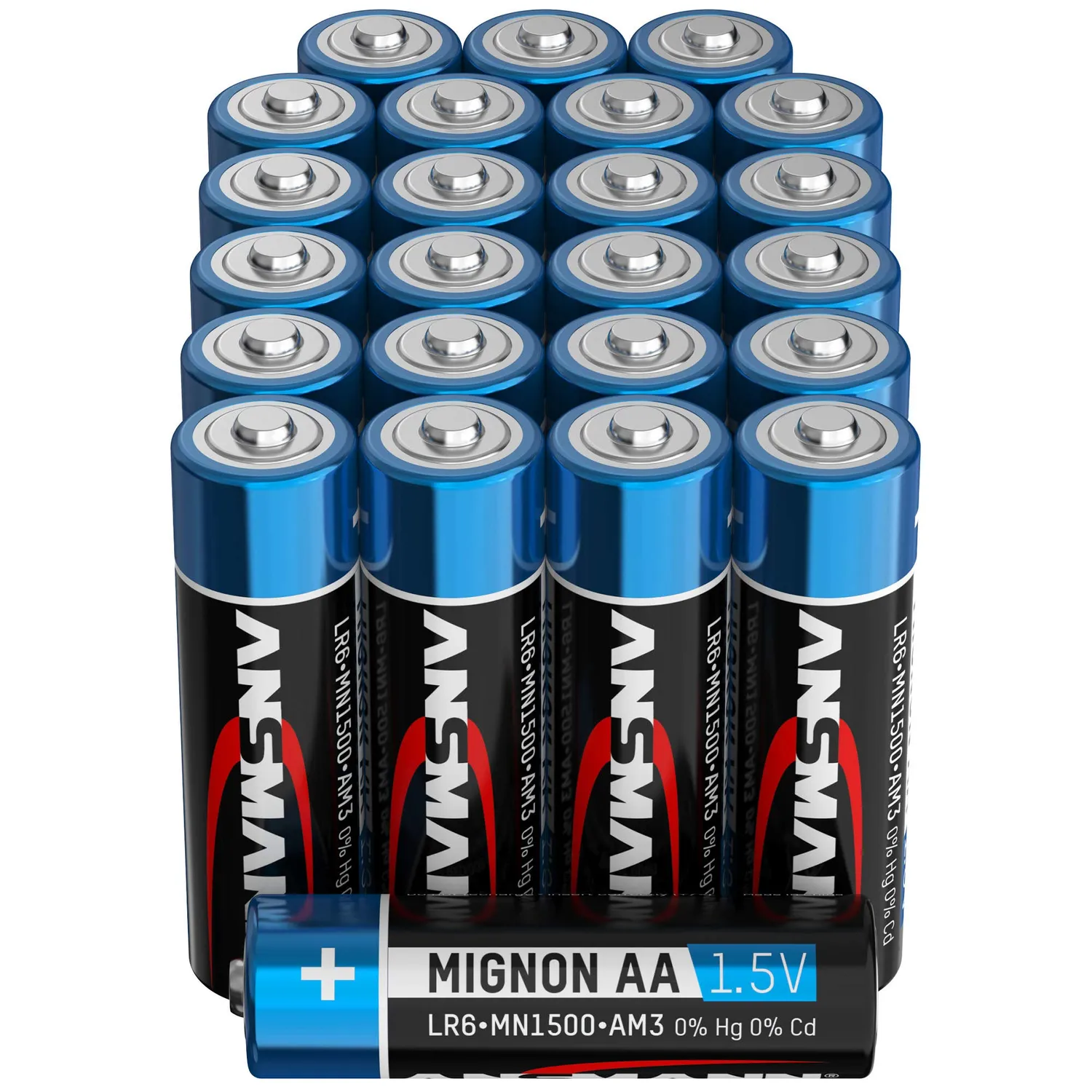 ANSMANN piles alcalines AA LR6 1,5 V lot de 40 anti-fuite