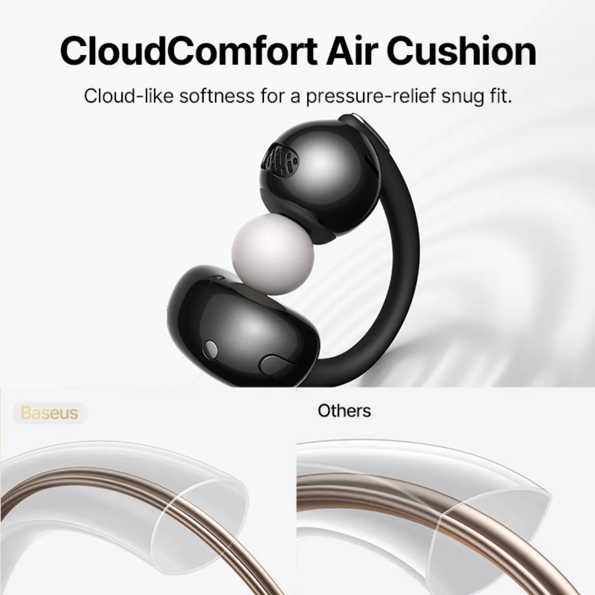 Baseus Bowie MC2 Air écouteurs open-ear sans fil Cosmic Black IP67