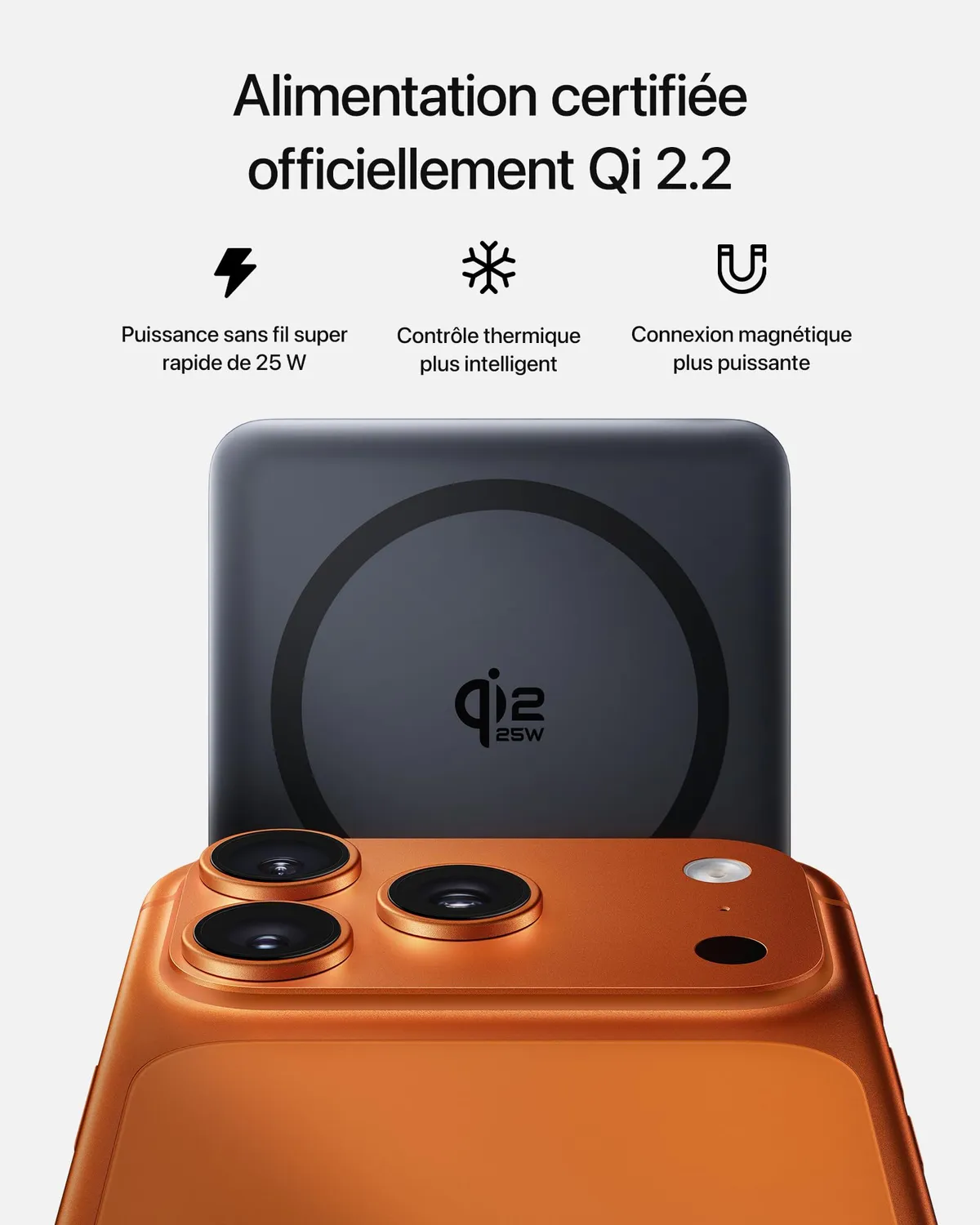 Baseus PicoGo AM52 batterie externe Qi2.2 10 000 mAh noire sans câble intégré