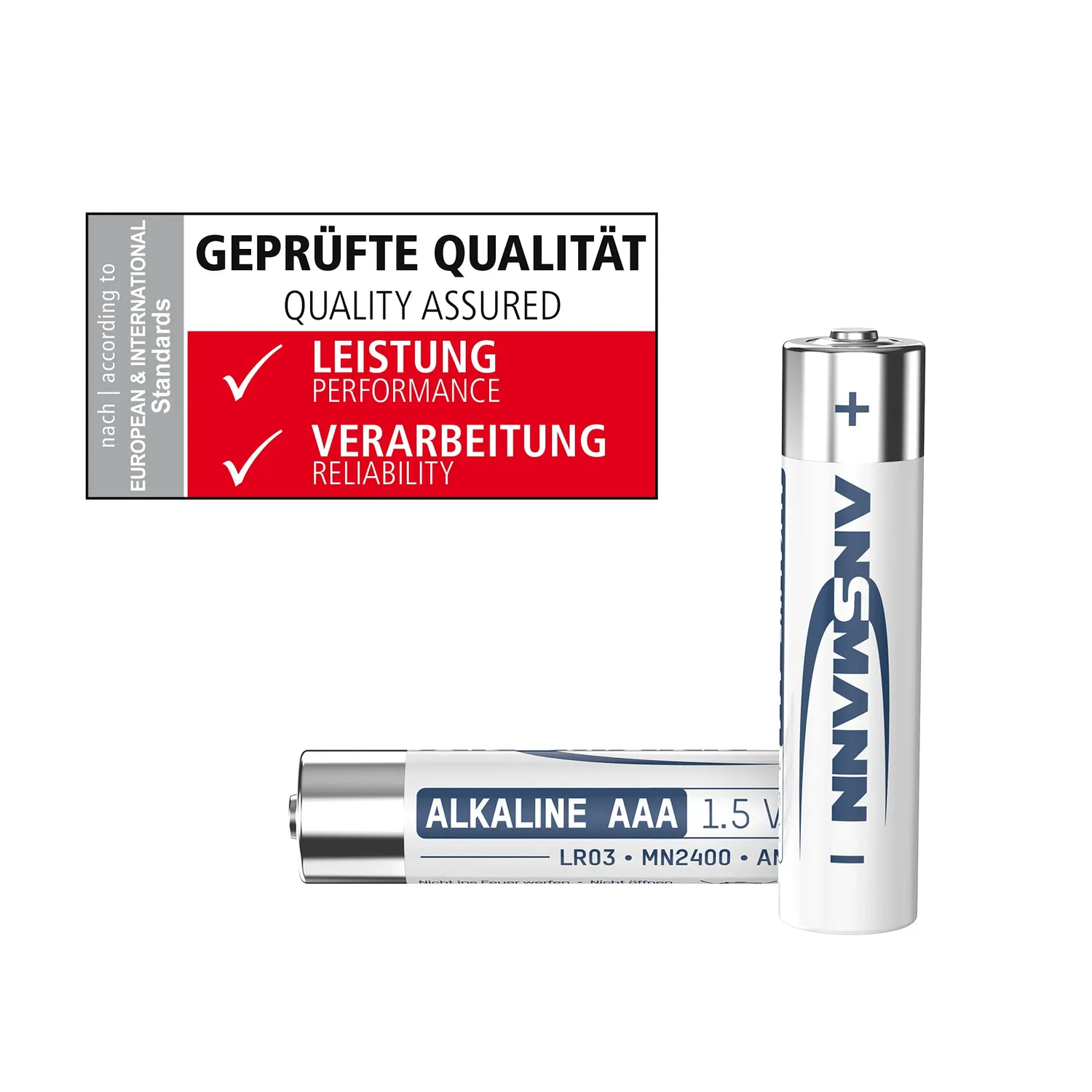 ANSMANN piles alcalines Micro AAA LR03 1,5 V, lot de 40