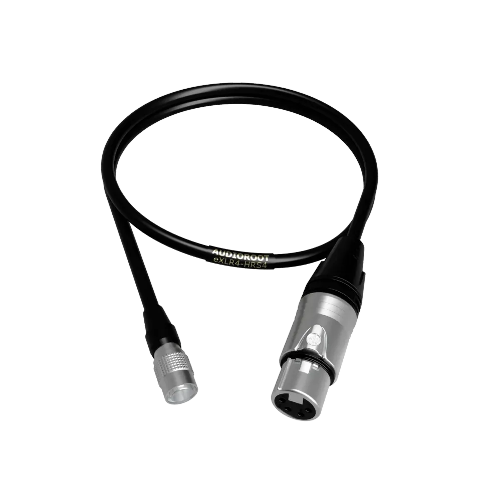 Audioroot eXLR4-HRS4 câble XLR 4pts vers Hirose 60cm