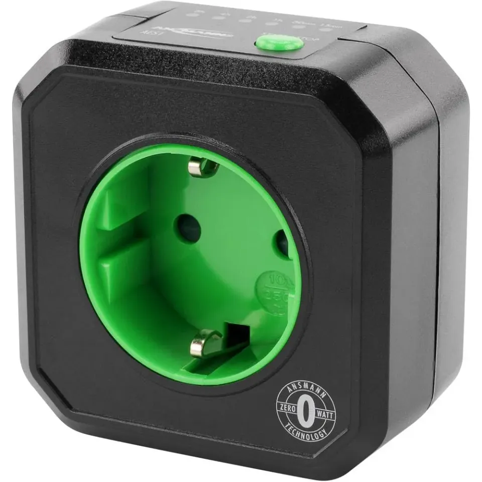 ANSMANN AES1 prise programmable compte à rebours noire