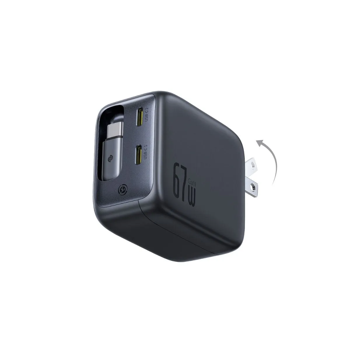 Baseus EnerCore CJ11 chargeur 67 W avec câble rétractable