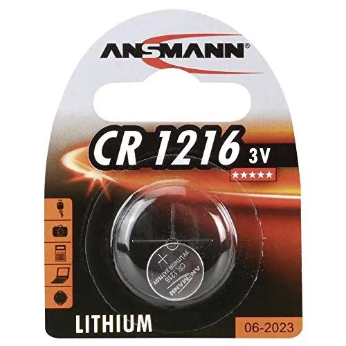 ANSMANN CR1216 Pile Bouton Lithium 3V 24 mAh