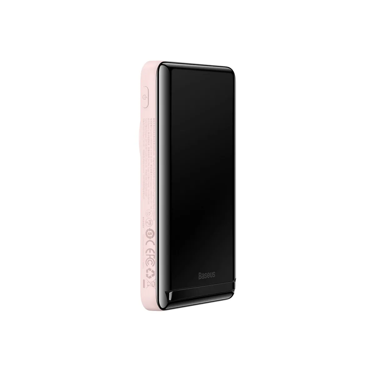 Baseus batterie externe magnétique pliable 10 000 mAh 20 W rose