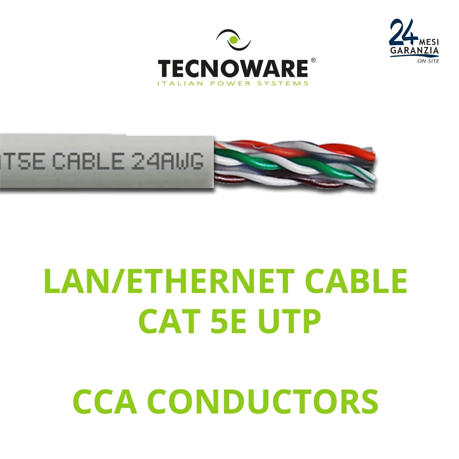 Tecnoware CAT 5E UTP câble réseau 305 m CCA