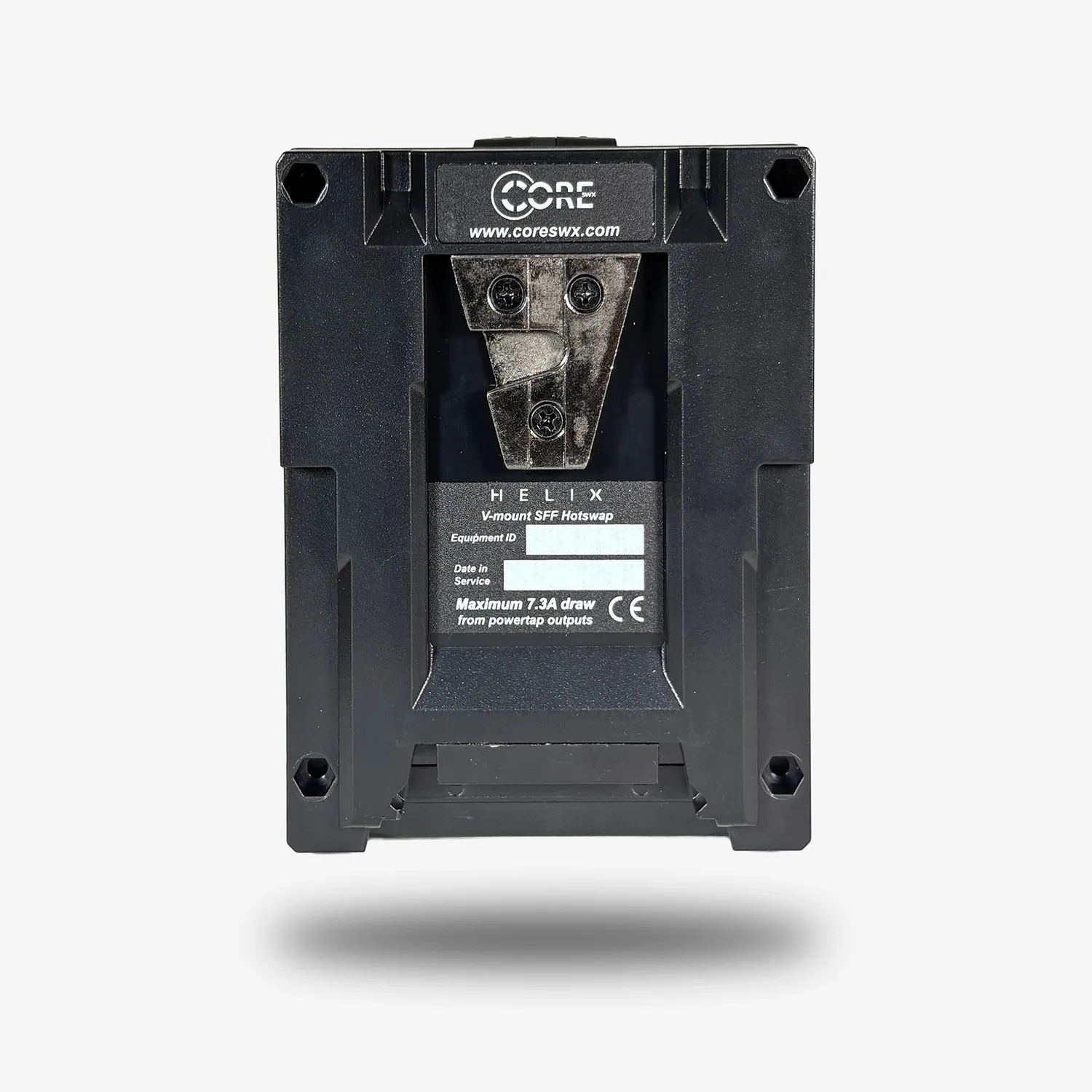 Core SWX Helix Sharkfin plaque batterie B-Mount double tension