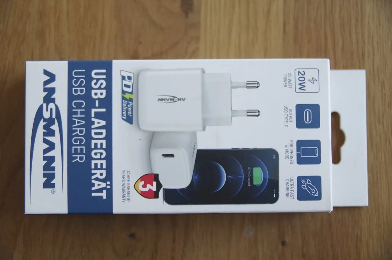 ANSMANN HC120PD chargeur USB-A 20 W blanc