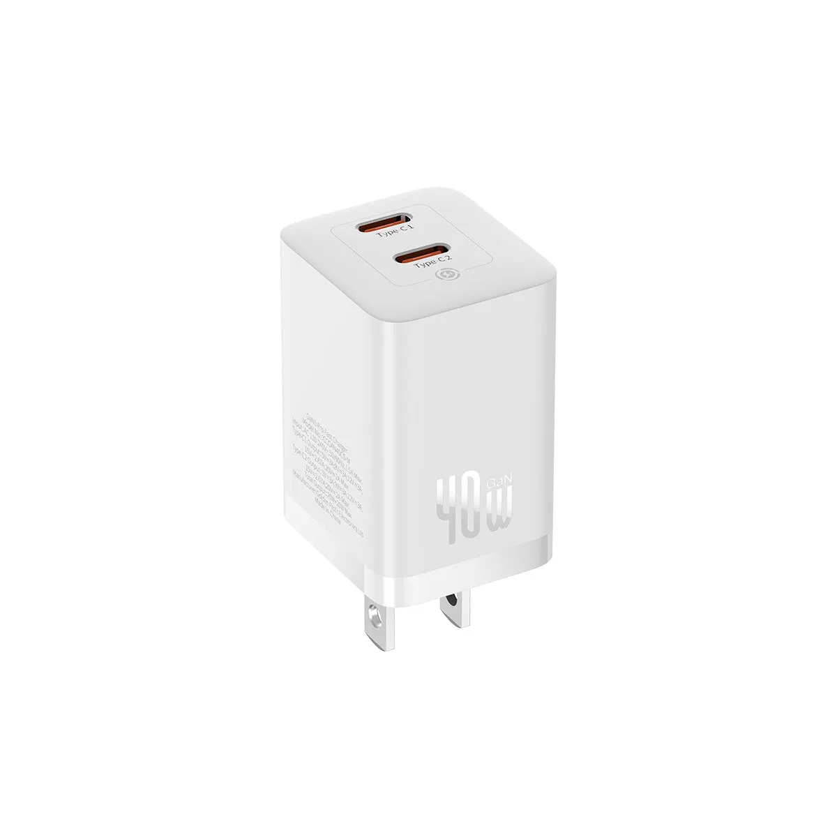 Baseus GaN5 Pro Dual USB-C Fast Charger 40W chargeur mural double USB-C