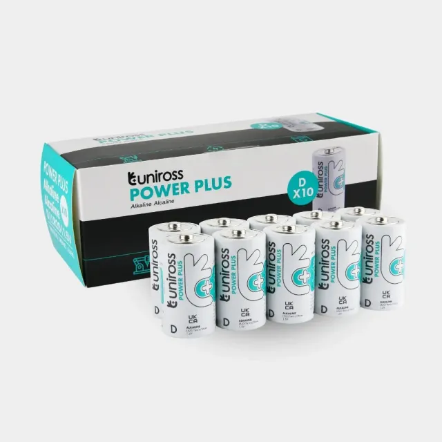 Uniross Power Plus LR20 D pile alcaline boîte de 10 longue durée