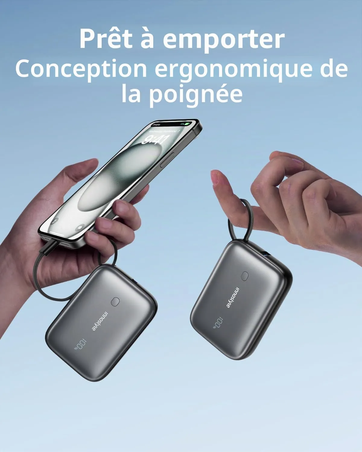 Innostyle PowerGo Mini+ batterie externe 10 000 mAh 22,5 W USB-C
