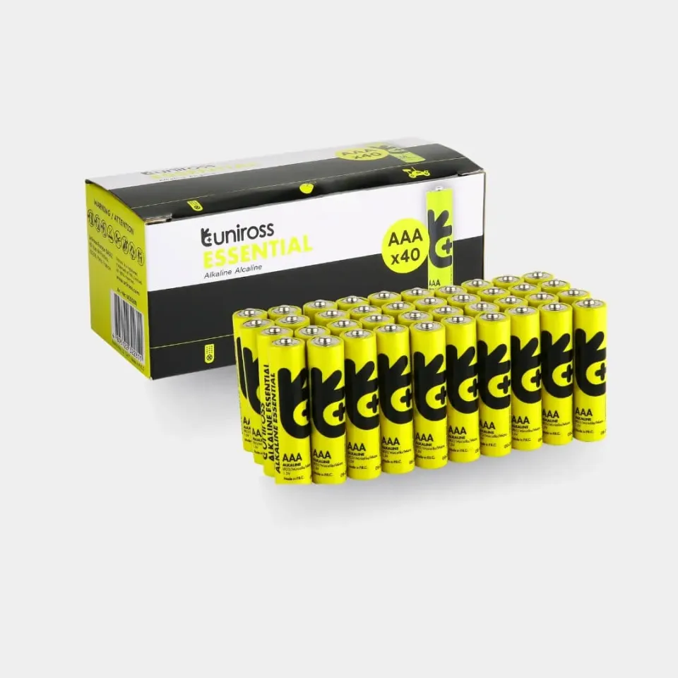 Uniross Essential LR03 pile alcaline AAA boîte 40