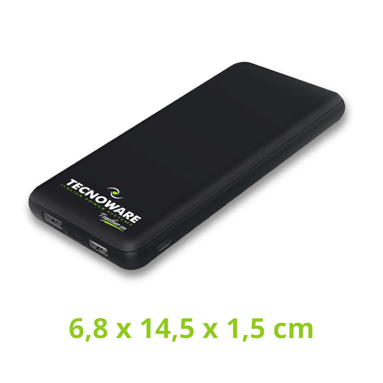 Tecnoware 10 000 mAh batterie externe 2 USB avec indicateur