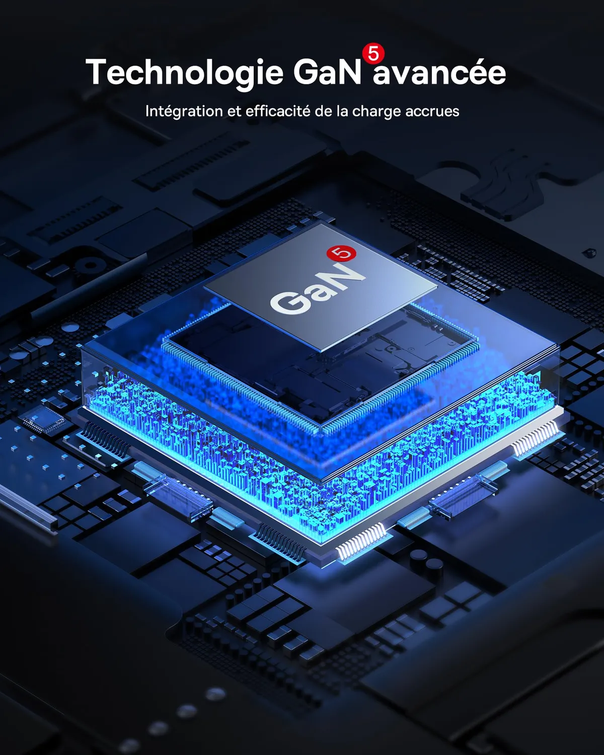 Baseus chargeur USB-C 65W GaN 3 ports PD PPS