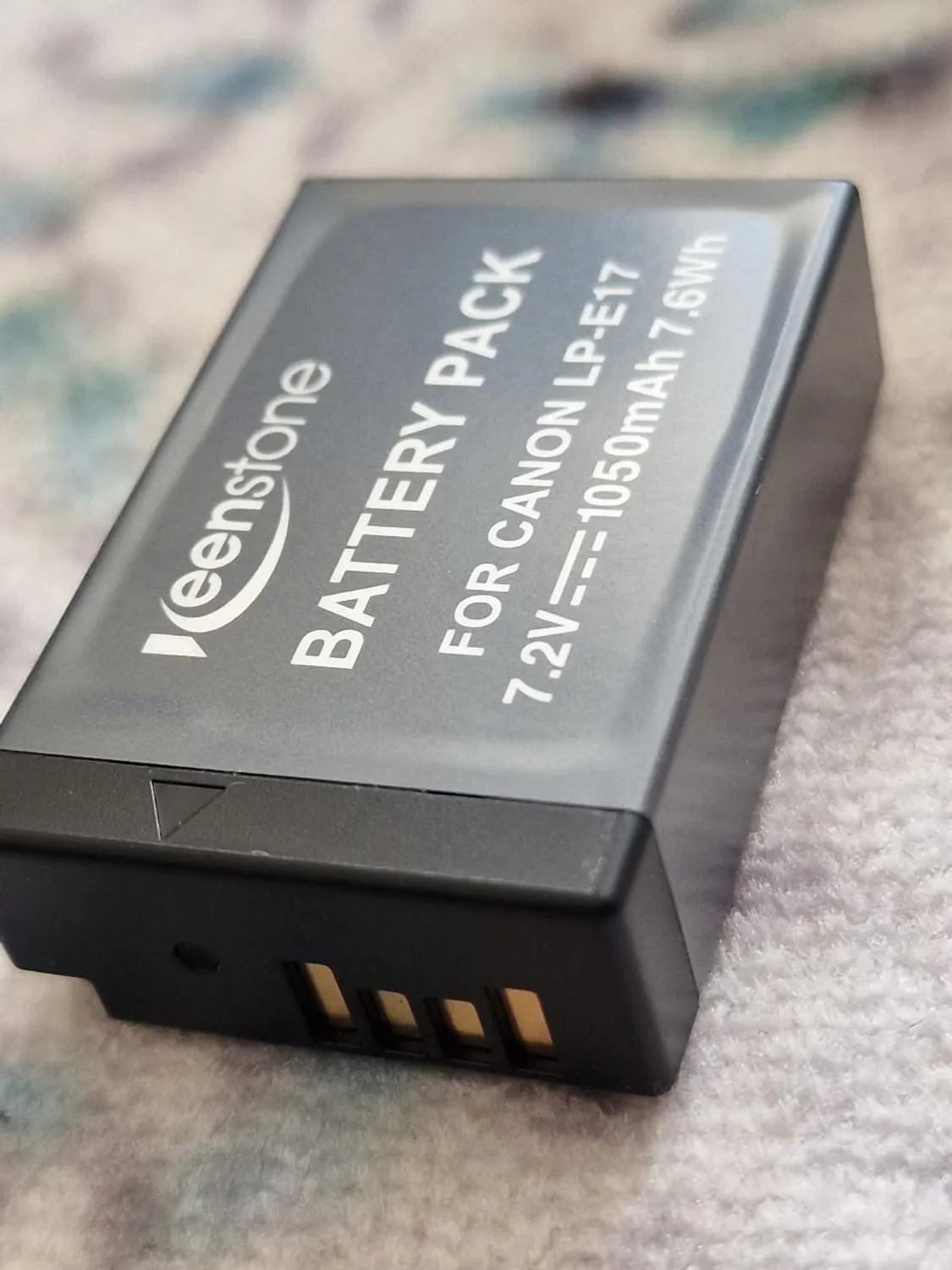 Keenstone LP-E17 batteries appareil photo 2 pièces 1050 mAh avec chargeur