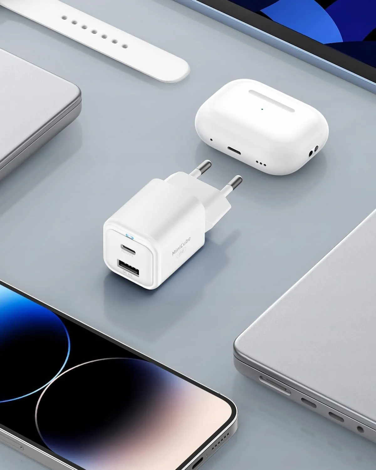 Innostyle MiniCube II chargeur USB-C 35W blanc 2 ports