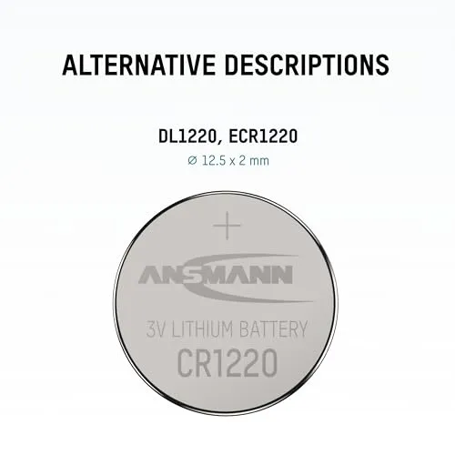 ANSMANN CR 1220 pile bouton lithium 3 V 36 mAh