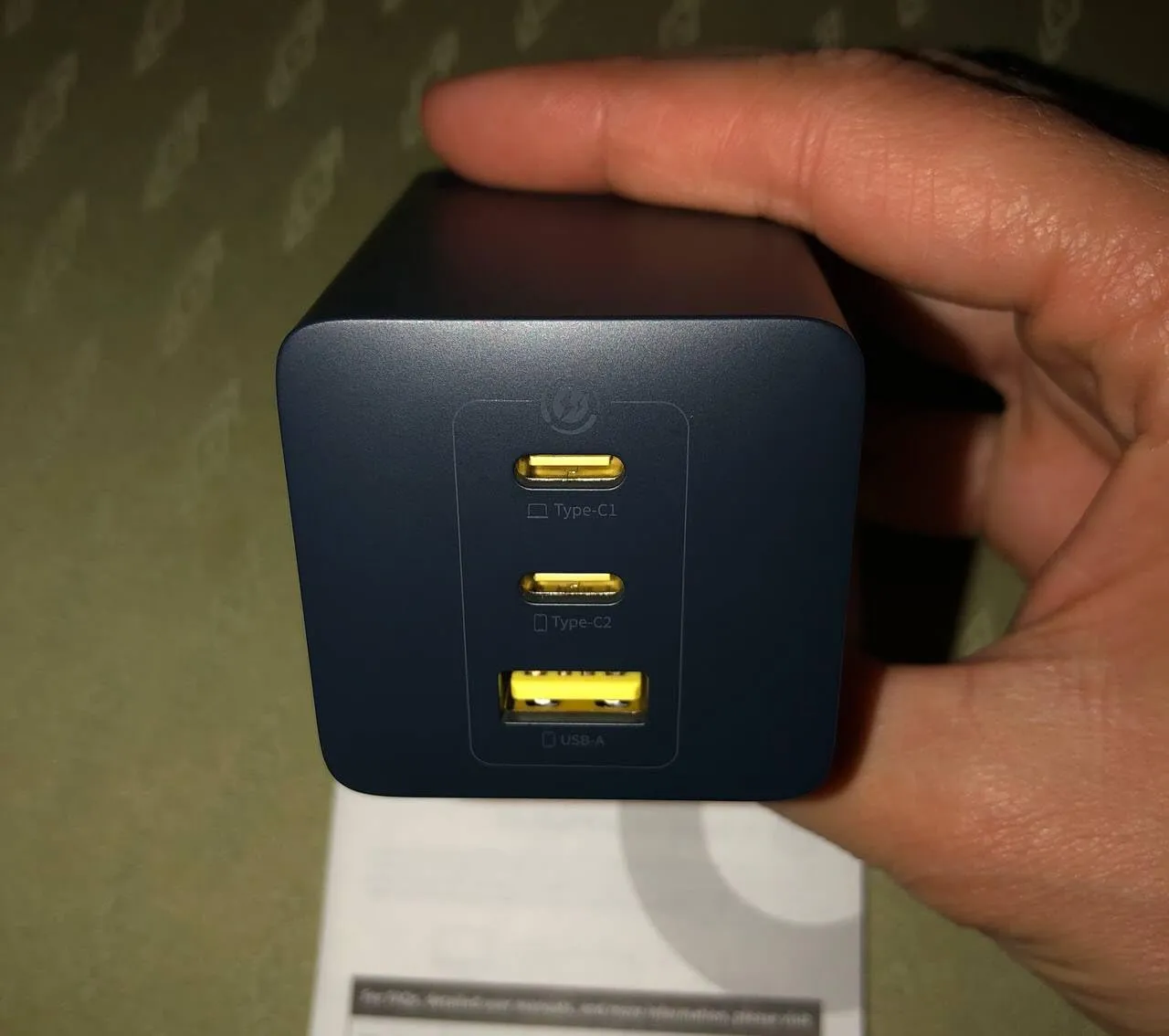 Baseus Enerfill chargeur USB-C 100 W 3 ports blanc GaN