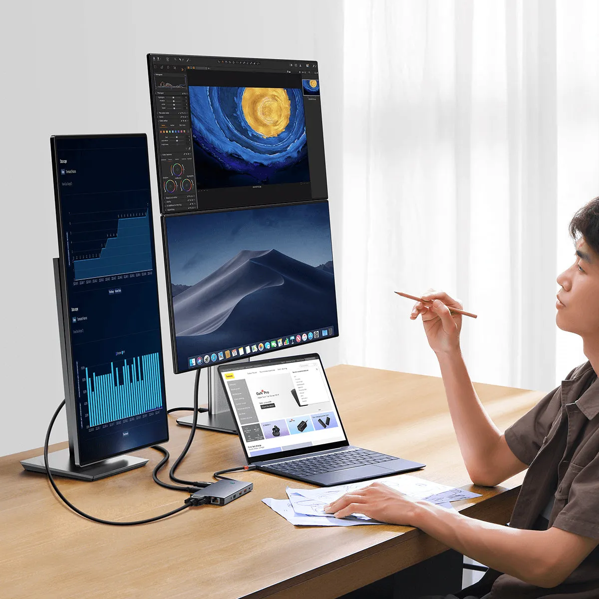 Baseus PortalJoy 13 en 1 hub USB-C 4K 120 Hz