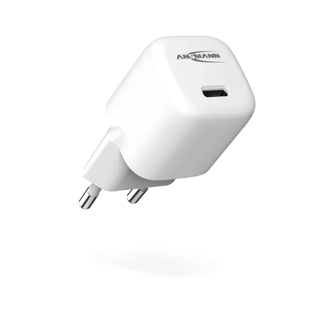 ANSMANN Home Charger HC120PD-mini chargeur USB-C 20 W blanc compact