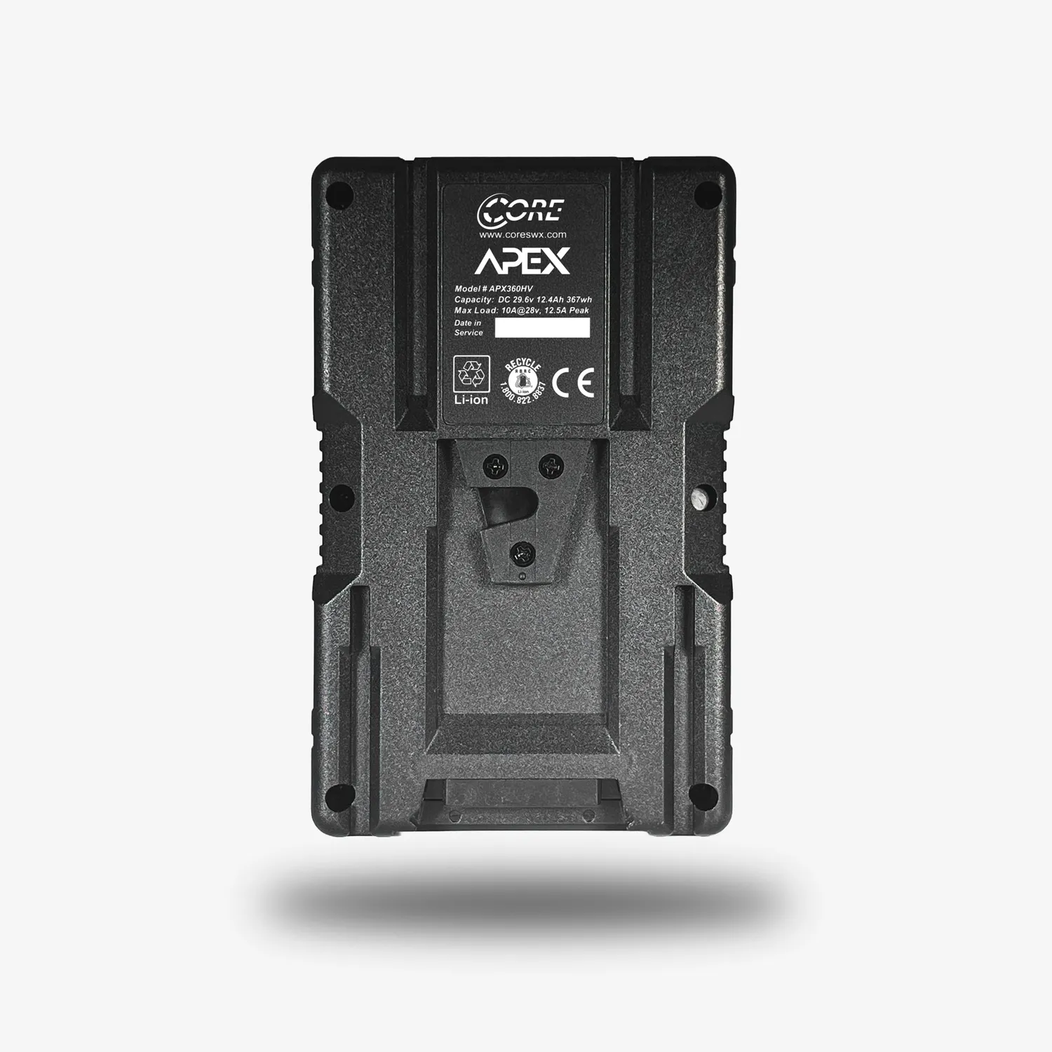 Core SWX Apex 360HV batterie V-Mount 367Wh LED