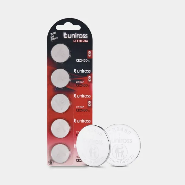 Uniross piles bouton lithium CR2430 blister de 5