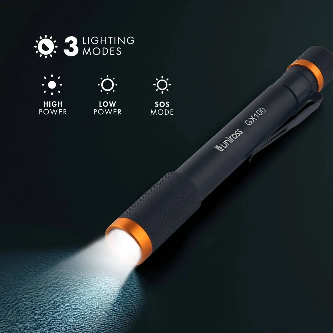 Uniross GX100 lampe torche stylo 280lm aluminium