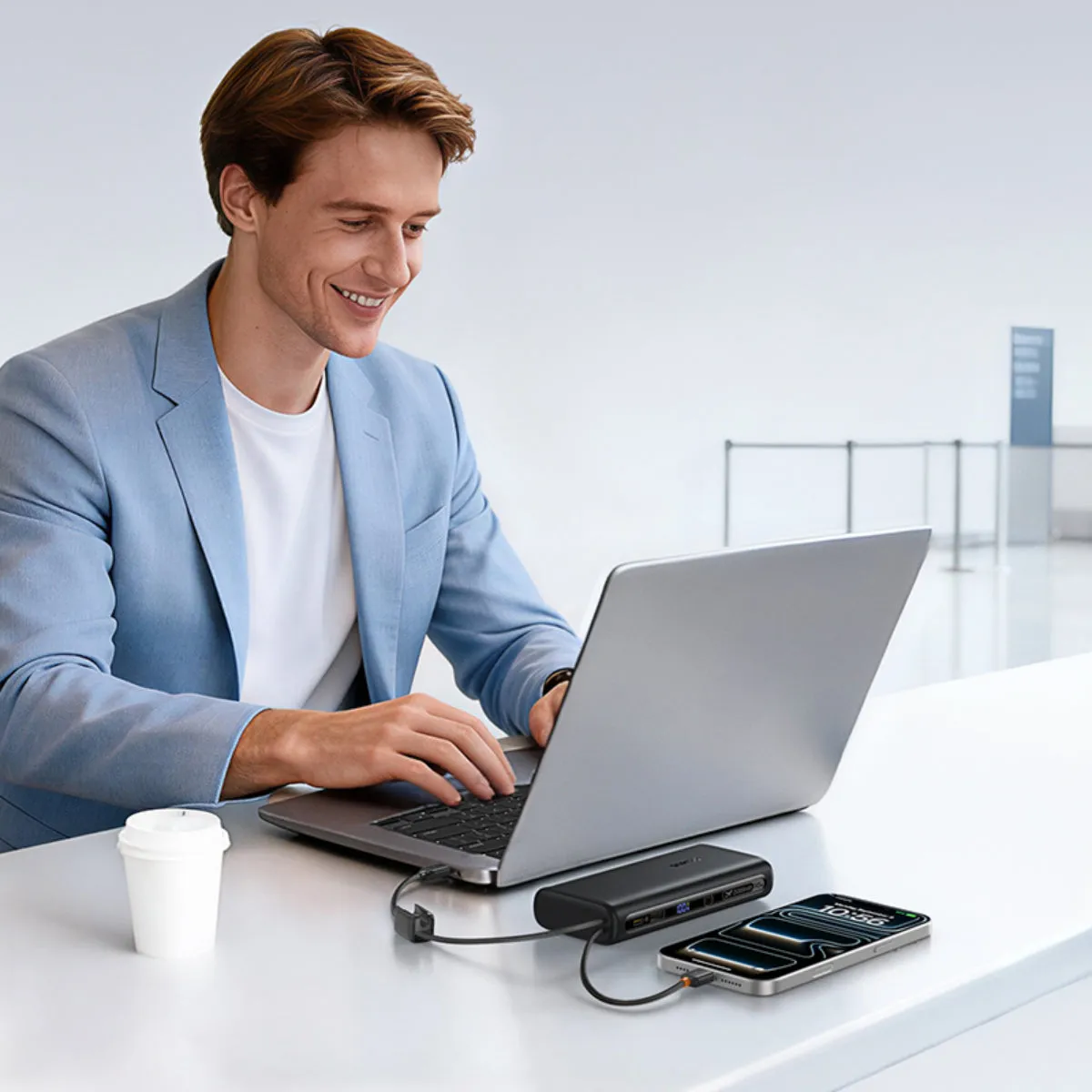 Baseus EnerFill FC41 batterie externe 20 000 mAh avec câbles