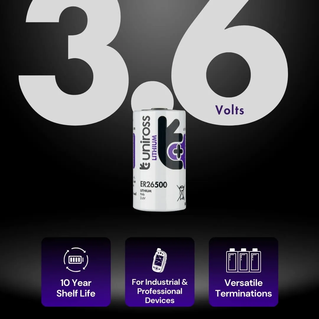 Uniross Industrial UER26500 pile lithium chlorure de thionyle format C