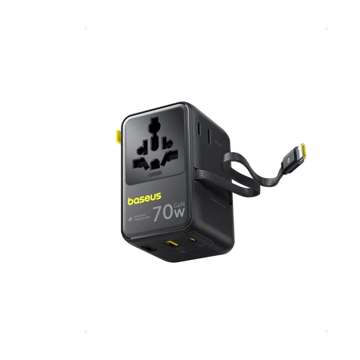 Baseus EnerCore CG11 adaptateur voyage universel 70W 2 prises 2 USB-A 2 USB-C