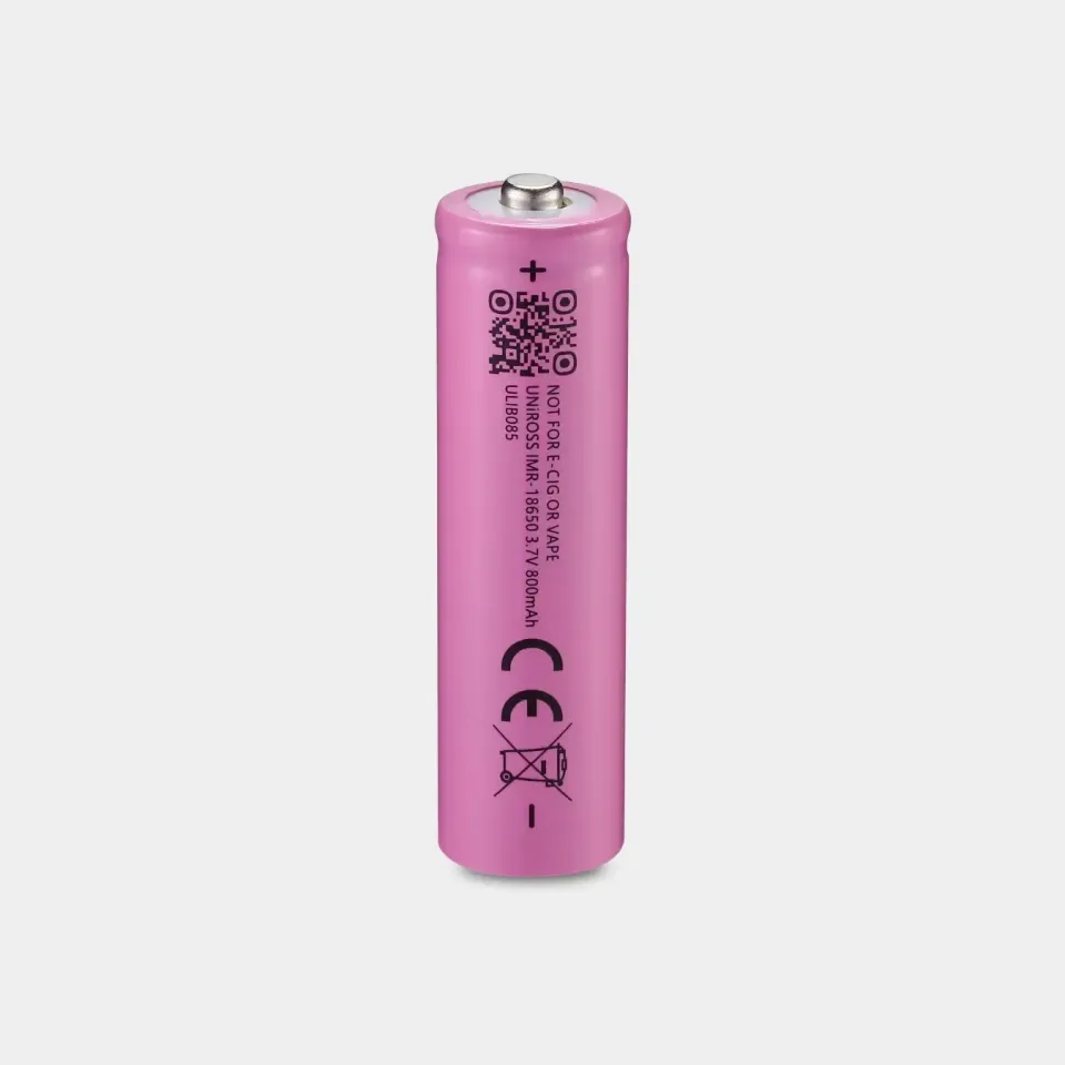 Uniross IMR18650-800 pile 18650 rechargeable 3,7V 800mAh IMR