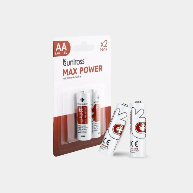 Uniross Max Power LR6 pile AA alcaline blister 2 haute