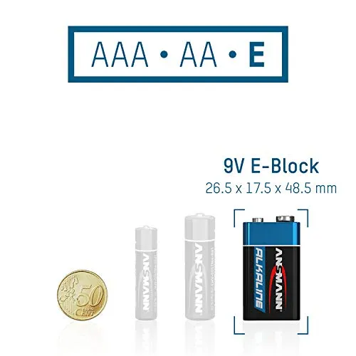 ANSMANN Ultimate piles alcalines 9 V 6LR61 lot de 40