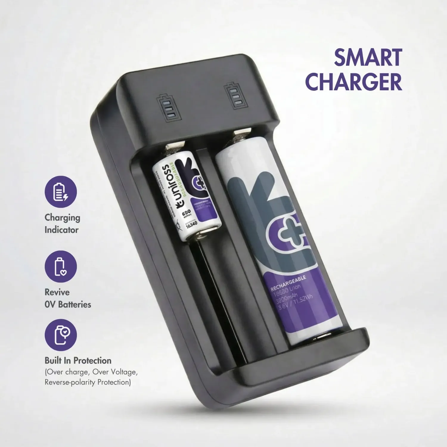 NeO2 Smart USB-C chargeur Li-ion double fente