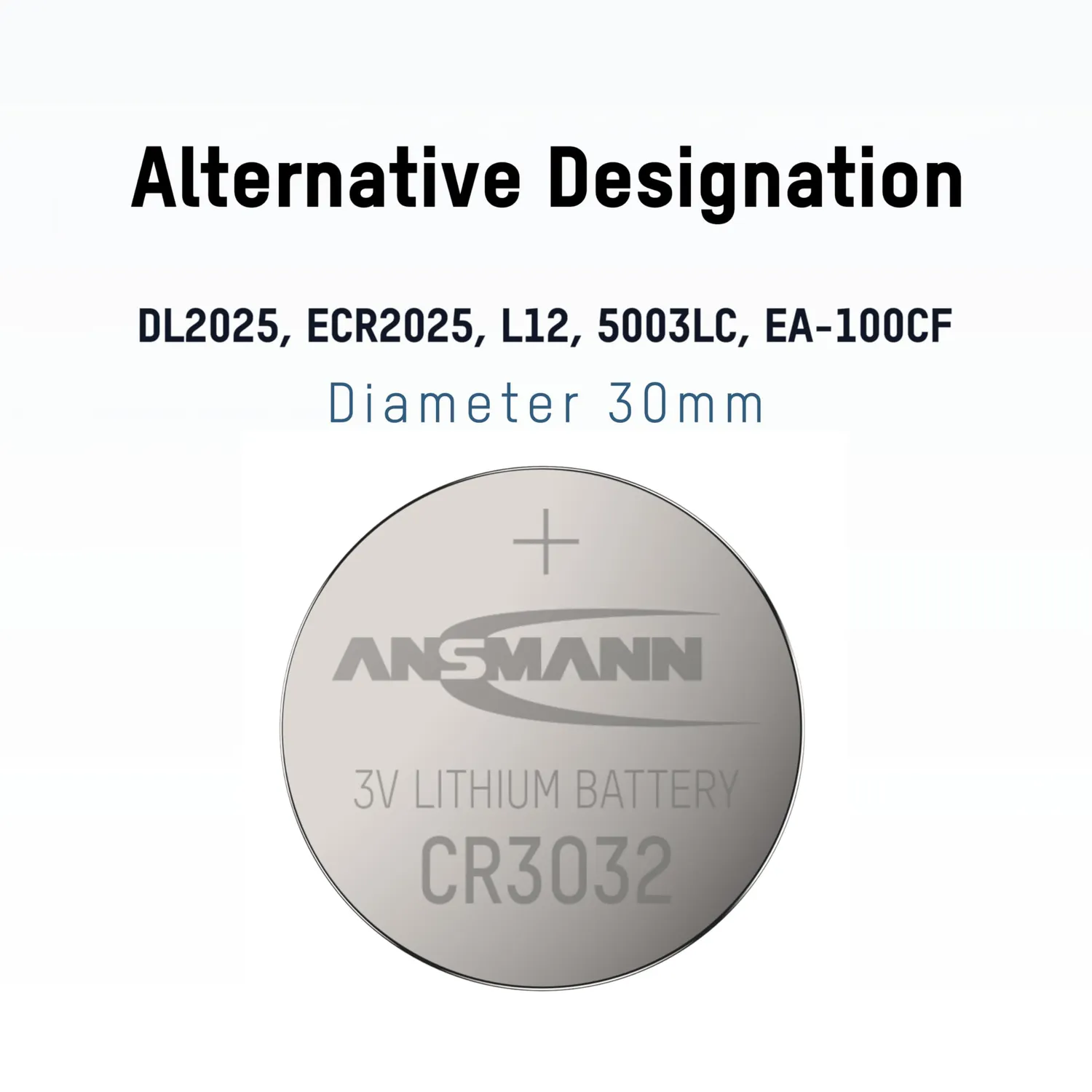 ANSMANN CR3032 pile bouton lithium 3 V 550 mAh lot de 1